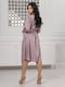 Шовкова сукня А-силуету пудрового кольору | 6650001 | фото 4