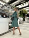 Сукня А-силуету зелена | 6650153 | фото 2