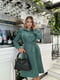 Сукня А-силуету зелена | 6650153 | фото 3