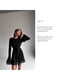 Чорна шифонова сукня А-силуету | 6650157 | фото 5