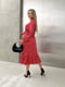 Шовкова сукня А-силуету червона | 6650159 | фото 4