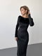 Велюрова сукня-футляр чорна | 6650163 | фото 5