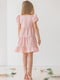 Ніжна сукня з прикрасою-метеликом рожева  | 6651843 | фото 3
