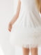 Ніжна сукня з фатіном молочного кольору | 6651847 | фото 3