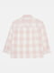 Рубашка пижамная светло-розовая в клетку | 6652251 | фото 2