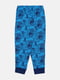 Брюки пижамные синие в принт | 6652284 | фото 2