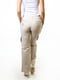 Бежеві розкльошені штани з накладними кишенями | 6652363 | фото 4