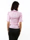 Рожева приталена блуза з оригінальним V-подібним вирізом | 6652434 | фото 4