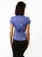 Фіолетова блуза приталеного силуету, оздоблена рюшами | 6652441 | фото 4