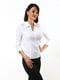 Приталена блуза білого кольору | 6652446 | фото 4