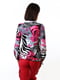 Блуза комбінованого забарвлення стилізована під подвійний крій | 6652502 | фото 4