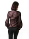 Вишукана коричнева блуза, прикрашена оборками | 6652521 | фото 4