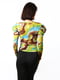 Блуза абстрактного забарвлення з пишним рукавом | 6652547 | фото 4