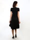Чорна асиметрична сукня вільного крою | 6652564 | фото 5