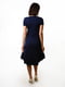 Темно-синя асиметрична сукня вільного крою | 6652566 | фото 5