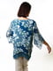 Асиметрична вільна блуза синього кольору з принтом | 6652575 | фото 4