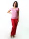 Рожева блуза з декором на ліфі | 6652580 | фото 2