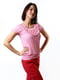 Рожева блуза з декором на ліфі | 6652580 | фото 3