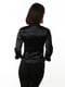 Чорна блуза в японському стилі з вишивкою | 6652590 | фото 4