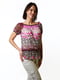 Літня блуза в різнокольоровий квітковий принт | 6652657 | фото 3