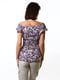 Фіолетова блуза з квітковим принтом | 6652683 | фото 4