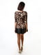Коротка сукня А-силуету з леопардовим принтом | 6652686 | фото 5