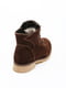 Замшеві коричневі черевики на шнурівці | 6652765 | фото 4