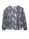 Сіра блуза анімалістичного забарвлення цікавого пошиву | 6652834 | фото 2