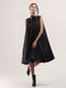 Чорна А-силуетна сукня з об'ємним декоративним бантом | 6652860 | фото 3