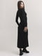 Довга чорна сукня з оригінальним вирізом на ліфі | 6652872 | фото 3