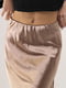 Изящная атласная юбка бежевого цвета | 6652878 | фото 5