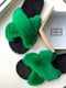Капці зеленые в форме буквы "Х" на ЕВА-подошве | 6649489 | фото 4