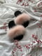 Тапочки с опушкой персикового цвета на ЕВА-подошве | 6649527 | фото 4