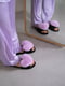 Тапочки лавандового цвета на ЕВА-подошве | 6649541 | фото 5