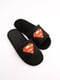 Тапочки черные с рисунком с флоковым нанесением Superman | 6649679 | фото 3