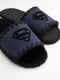Тапочки синие с рисунком с флоковым нанесением Superman | 6649736 | фото 3