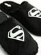 Тапочки черные со светящимся рисунком Superman | 6649767 | фото 2