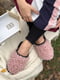Тапочки розовые с эко-меха каракуль на ЕВА-подошве | 6649776 | фото 5