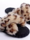 Капці забарвлення рудого леопарда у формі літери "Х" на фетровій підошві | 6649830 | фото 3