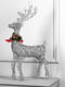 Гірлянда новорічна фігурка Олень під ялинку 50 см срыблястий від мережі 220 вольт, сталевий каркас | 6653806 | фото 3