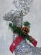Гірлянда новорічна фігурка Олень під ялинку 50 см срыблястий від мережі 220 вольт, сталевий каркас | 6653806 | фото 4