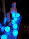 Гірлянда на батарейках Тайські кульки 10 LED 150см, синє світло, прозорий провід | 6653808 | фото 3