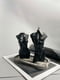 Свічки ручної роботи жіноче та чоловіче тіло чорний, декоративна свічка з підставкою 40 годин горіння | 6653817 | фото 2