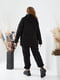 Комфортний чорний костюм на флісі: худі та джогери | 6653876 | фото 2