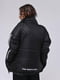 Водонепроникна підліткова куртка чорного кольору з принтом | 6653938 | фото 4
