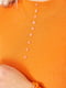 Гольф помаранчевий у рубчик з гудзиками | 6653959 | фото 5