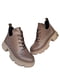 Ботинки кожаные коричневые | 6654080 | фото 2