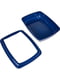 Туалет лоток для котів Moderna Arist-o-tray Jumbo c бортиком синій 57 х 43 х 16,3 см С | 6654483 | фото 3