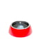 Миска металическая для котов и собак Ferplast Jolie Medium Red Bowl на пластиковой подставке 0,9 л | 6655010 | фото 4
