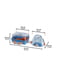 Клітина для хом`яків Ferplast Combi 2 79.5х29.5х26.3 см з міні-спортзалом Синя | 6655114 | фото 3
